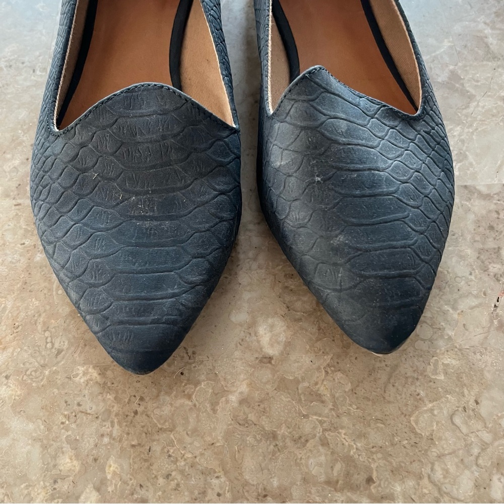 Call It Spring Black Textured Loafers - Picture 2 of 6